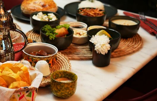 Food on table during Ramadan